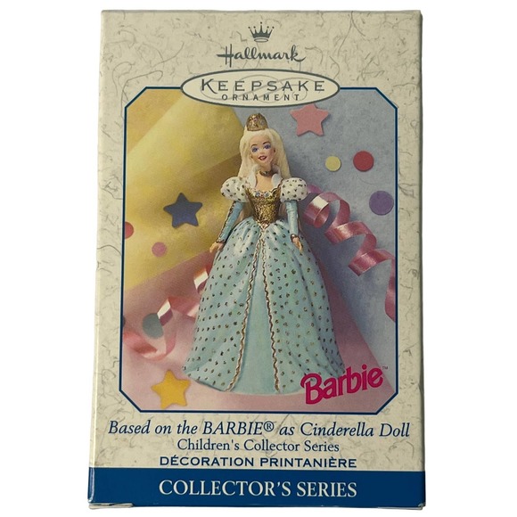 Barbie Keepsake Ornament, Collector's Series Mattel x Hallmark 1997, Cinderella - Picture 1 of 4